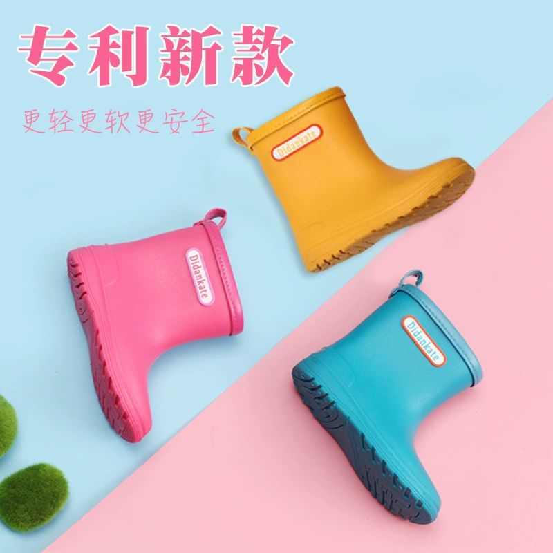 Didankate детские дождевые сапоги новый мужской и женский детский дождь сапоги легкие нескользящие детские детские обувь для воды оптом