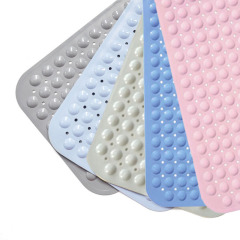 Hotel Bathroom Anti-Slip Mat PVC Eco-Friendly Odorless Beige Bathroom Shower Room Non-Rubber Floor Mat 