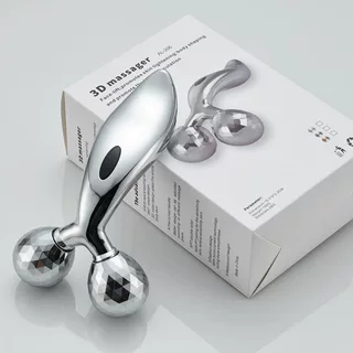工厂批发手动滚轮3D面部提拉双下巴瘦脸仪咬肌紧致V脸瘦腿美容