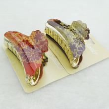 树脂发抓 金丝线花朵发爪 时尚发抓 树脂怪手夹