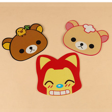 厂家直销创意可爱动物餐桌垫杯垫  批发EVA彩印卡通餐桌 隔热杯垫