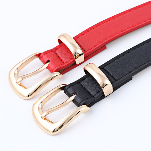 Foreign trade new European and American style belt for women, fashionable and versatile concealed buckle multi-color belt wholesale/dropshipping