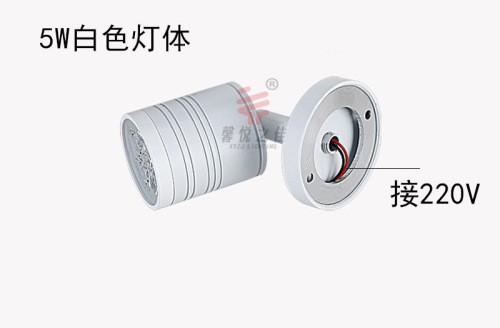 Surface mounted small spotlight led ceiling light single light ceiling Nordic living room display cabinet counter track light background wall light