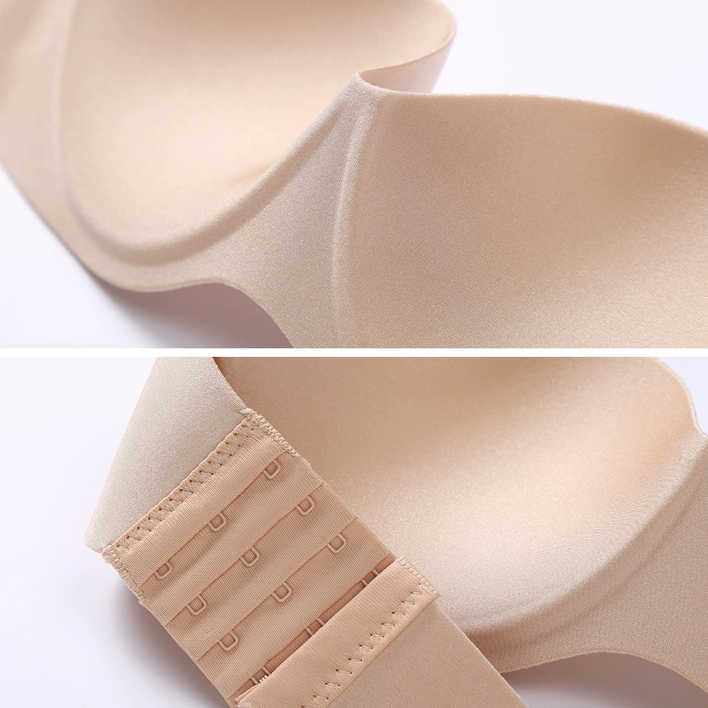 Strapless Push-Up Bra with Invisible Non-Slip Straps, Thin Nipple Covers, Sizes A–E
