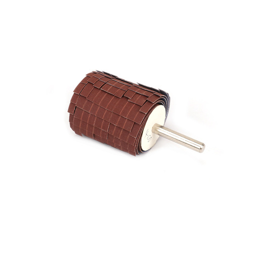 Handled emery cloth wire wheel, gauze flower head, thousand wire wheel, polishing wheel, polishing wheel, concave and convex surface grinding flower head, handle 6mm