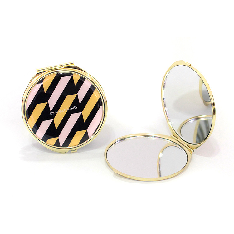 Moda creativa mariposa hebilla espejo cosmético espejo plegable portátil fresco lindo pequeño espejo regalo personalizado