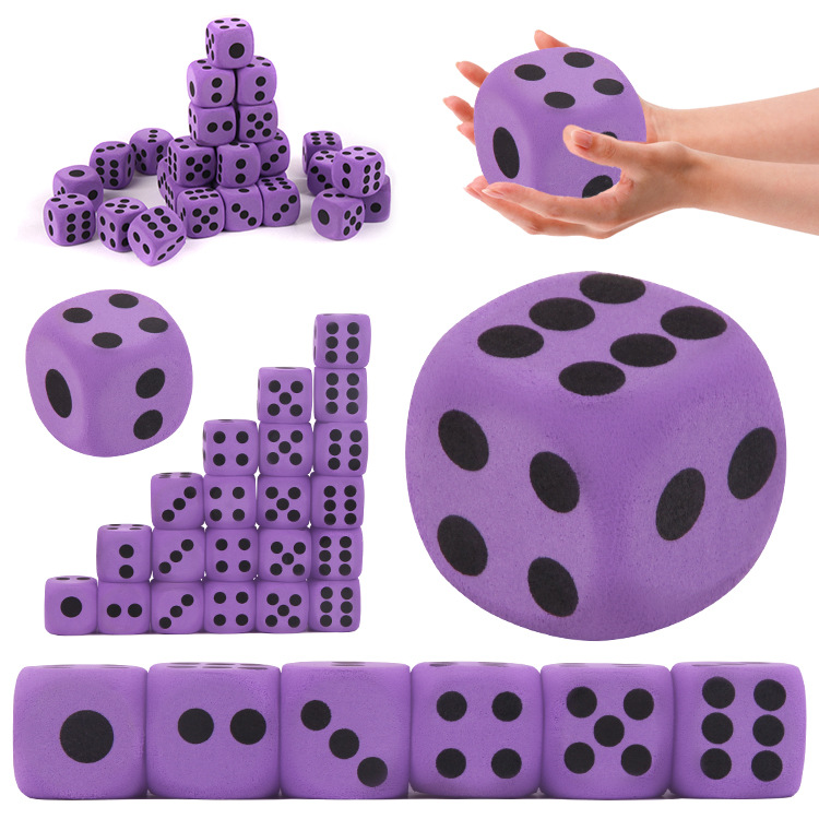 Big dice from foam
