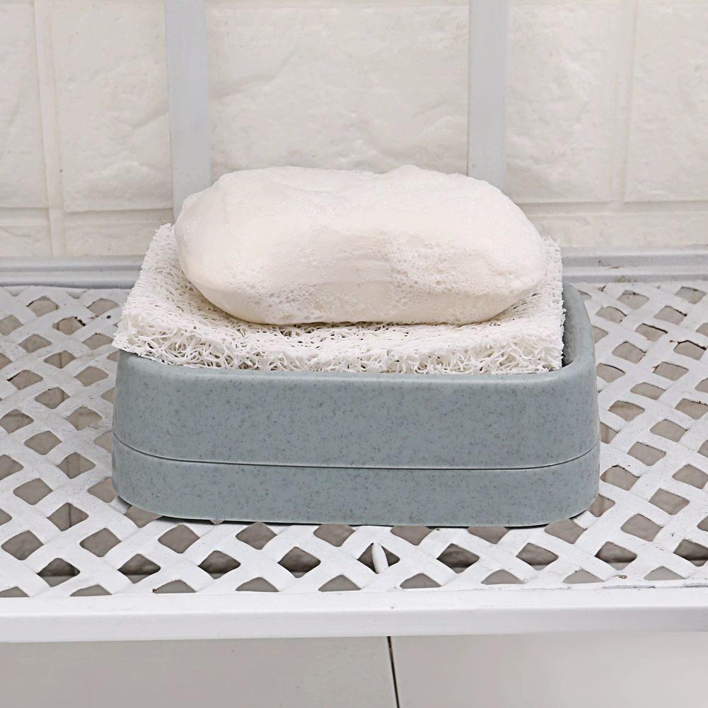 Soap Saver PVC Mat, Eco Non‑Slip Oval Soap Dish, 7.4×11.2×1 cm, Antimicrobial