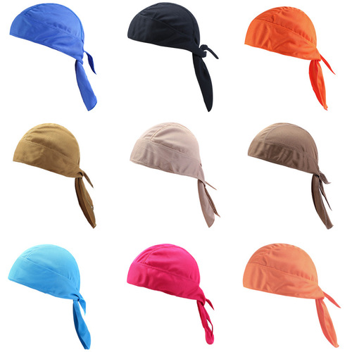 Summer Thin Outdoor Cycling Pirate Hat Quick-drying Sports Headband Sweat-wicking Breathable Sunscreen Headgear Pirate Headband