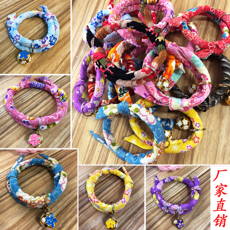 Se puede agregar agua a prueba de insectos, gatos, perros, gatos, perros, collares de campana, collares de estilo japonés, collares de gato de la suerte al por mayor