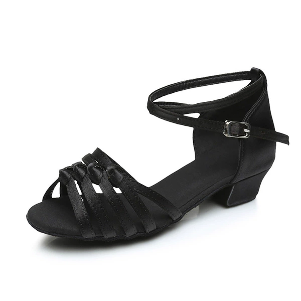 Black 3 cm square heel
