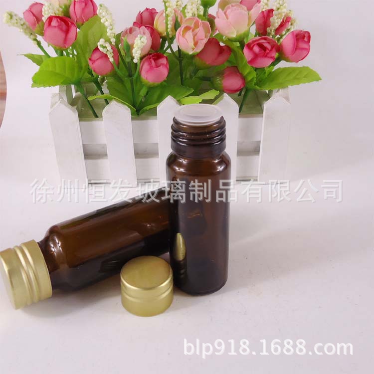 现货50ml口服液玻璃瓶茶色糖浆瓶保健品瓶 30ml铝盖玻璃瓶批发