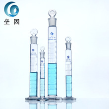 垒固优质玻璃具塞量筒玻璃量筒加厚柱形量筒实验用品50ml100ml