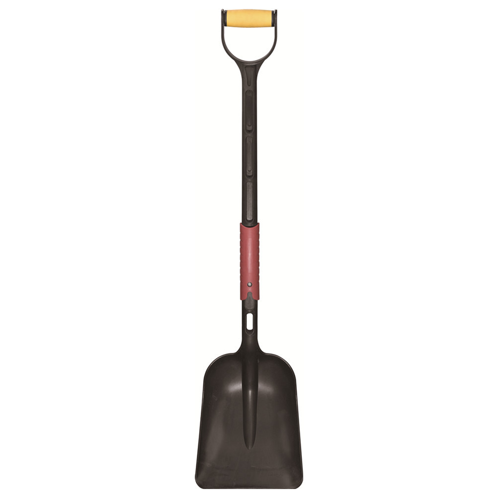便携式全塑料轻便可折叠雪铲弹扣设计塑料杆 Folding Snow Shovel