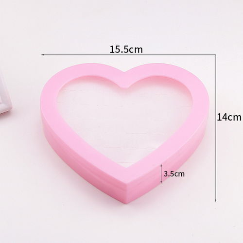 Children's jewelry love gift box makeup storage box children's accessories heart-shaped jewelry box girl's hand accessory storage box