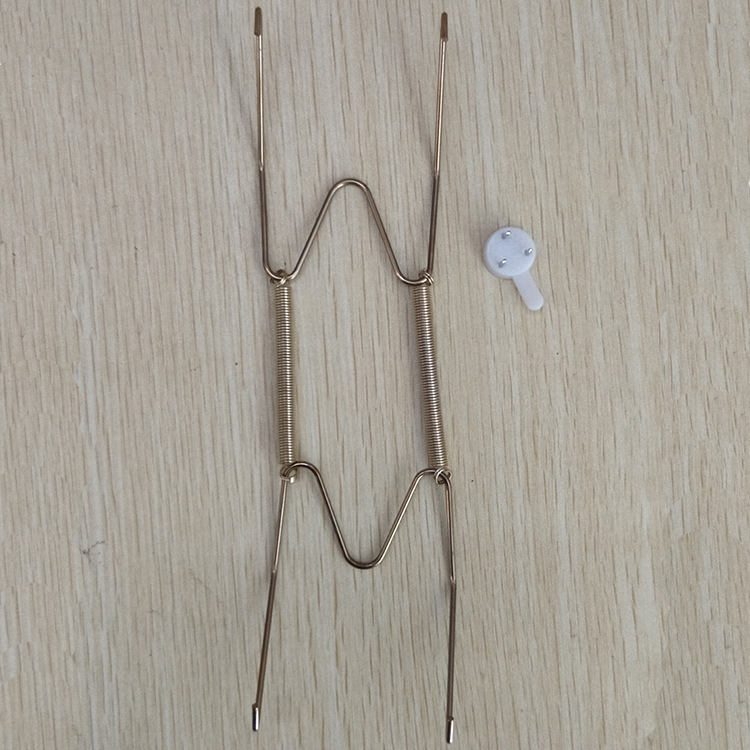 Plate spring hook hanging plate invisible iron accessories Golden Hook W hook with non-marking nail elastic kit