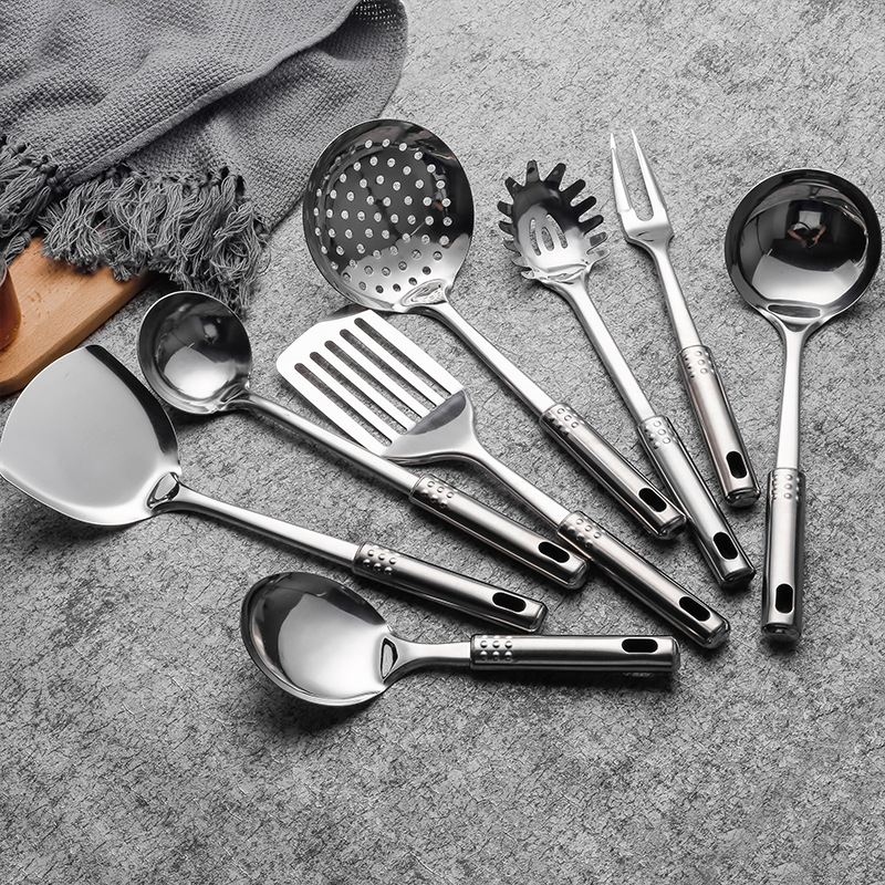 家用不锈钢汤勺锅铲厨具套装厨房用品烹饪漏勺炒菜勺子铲子烹饪
