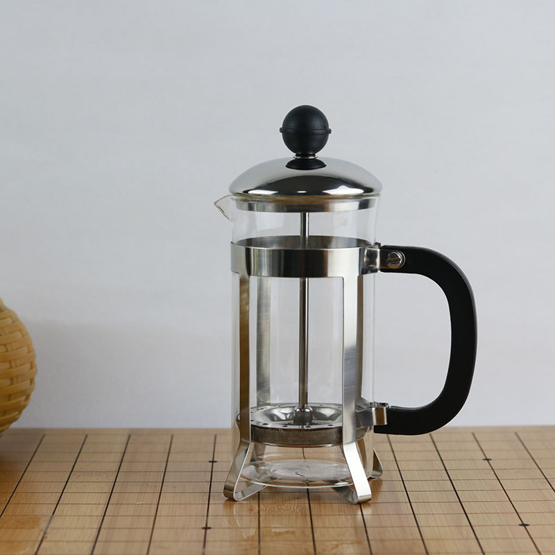 Tea maker Press coffee pot tea cup filter pot milk bubble pot stainless steel bracket high temperature resistant glass