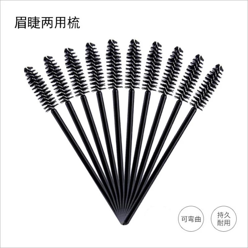 Black nylon hair can be curved eyelashes brush eyebrow comb