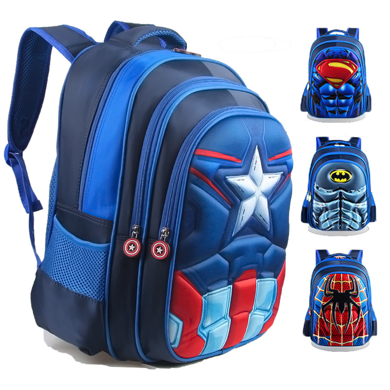 Factory wholesale 3D three-dimensional pattern primary school student schoolbag Grade 1-5 boys children shoulder bag