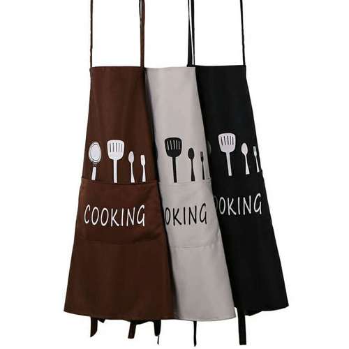 Manufacturer's apron with custom printing on smock for cooking, home kitchen, waterproof and oil-proof, custom printing on gift apron, smock with logo printed on it