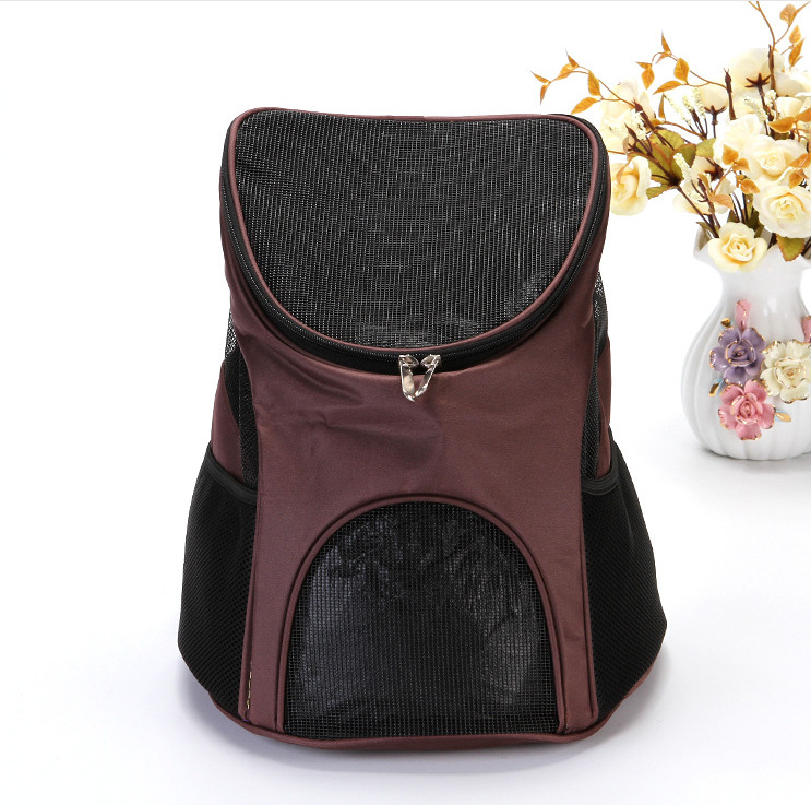 Bolsa de mascotas transfronteriza de Venta caliente bolsa de gato Portátil Bolsa de perro mochila para mascotas de malla transpirable mochila para mascotas
