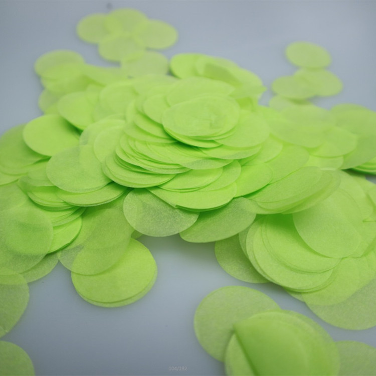 2.5cm 원형 색종이 과일 그린/10g 팩