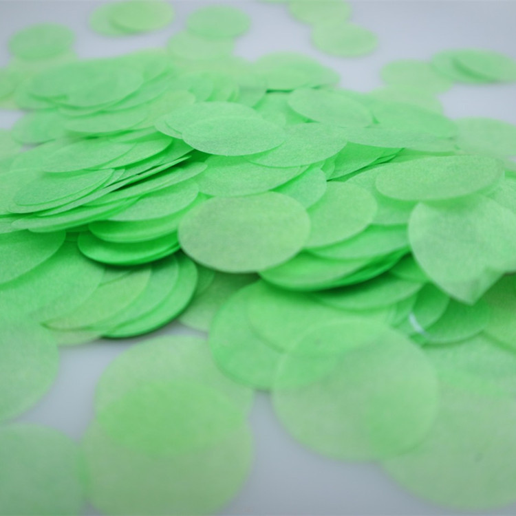 2.5cm 원형 색종이 녹색/10g 팩