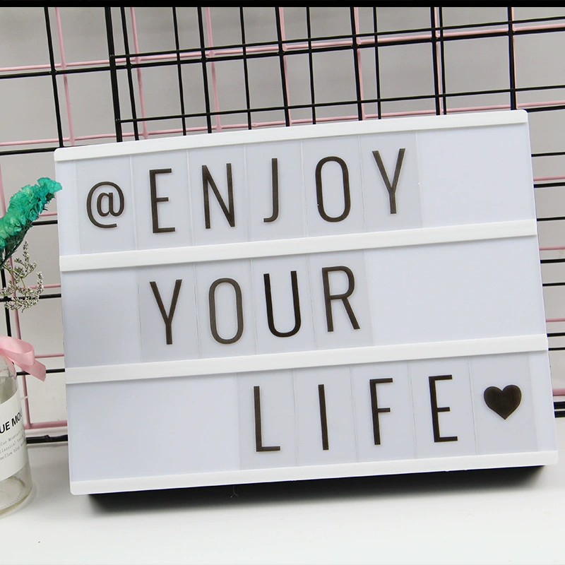麦卡隆 Mccarron letters light box light -emitting A4 light box DIY confession card battery USB