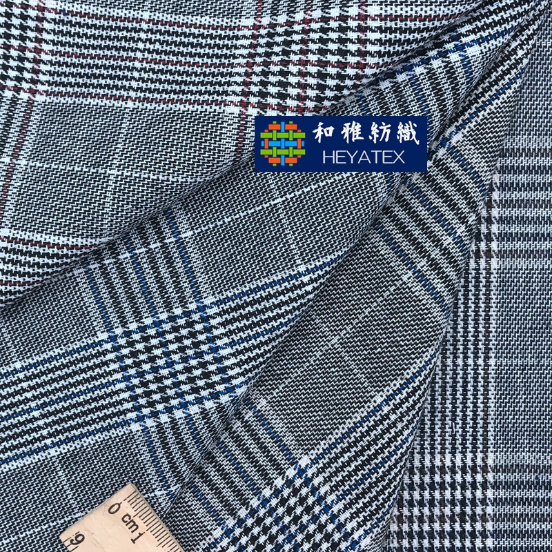 涤棉千鸟格子布 经典英伦风鞋帽面料服装里料工艺品布料
