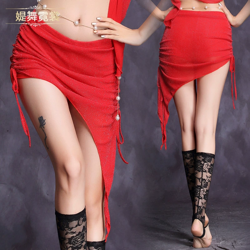 Jinhang Полотенце Для Танцев Живота на бедрах Новинка 2020 весна-лето платье для тренировок юбка Нижняя юбка для восточных танцев длинная юбка для выступлений