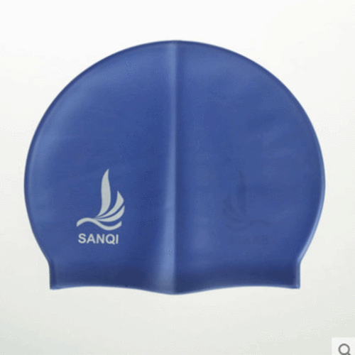 Sanqi Clothing Swimwear Fashionable Waterproof Silicone Professional Sports Adult Long Hair Unisex Ear Protection Swimming Cap