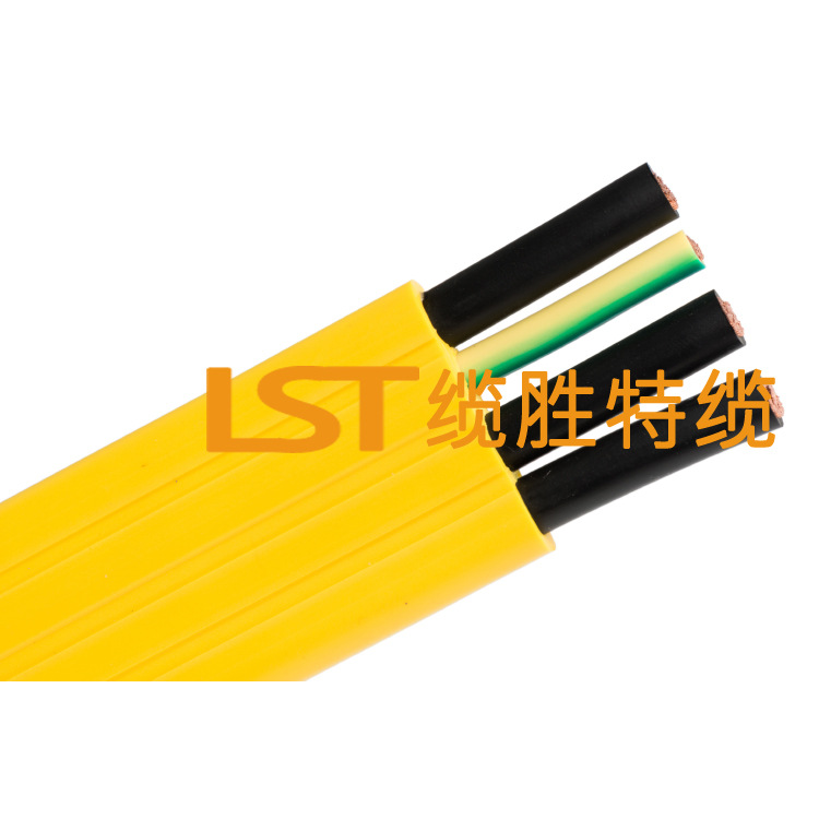 TVVB随行扁平电缆 3x25+10平方 电动门扁电缆 伸缩门扁线