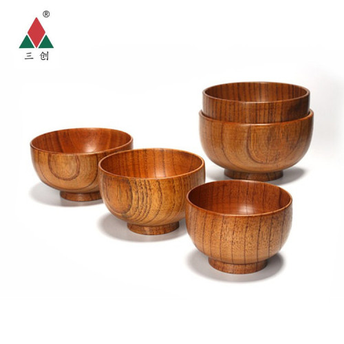 Sanchuang bowl, household Japanese tableware, thickened anti-scalding instant noodle bowl, Chinese wooden bowl, large soup bowl, bowl wholesale
