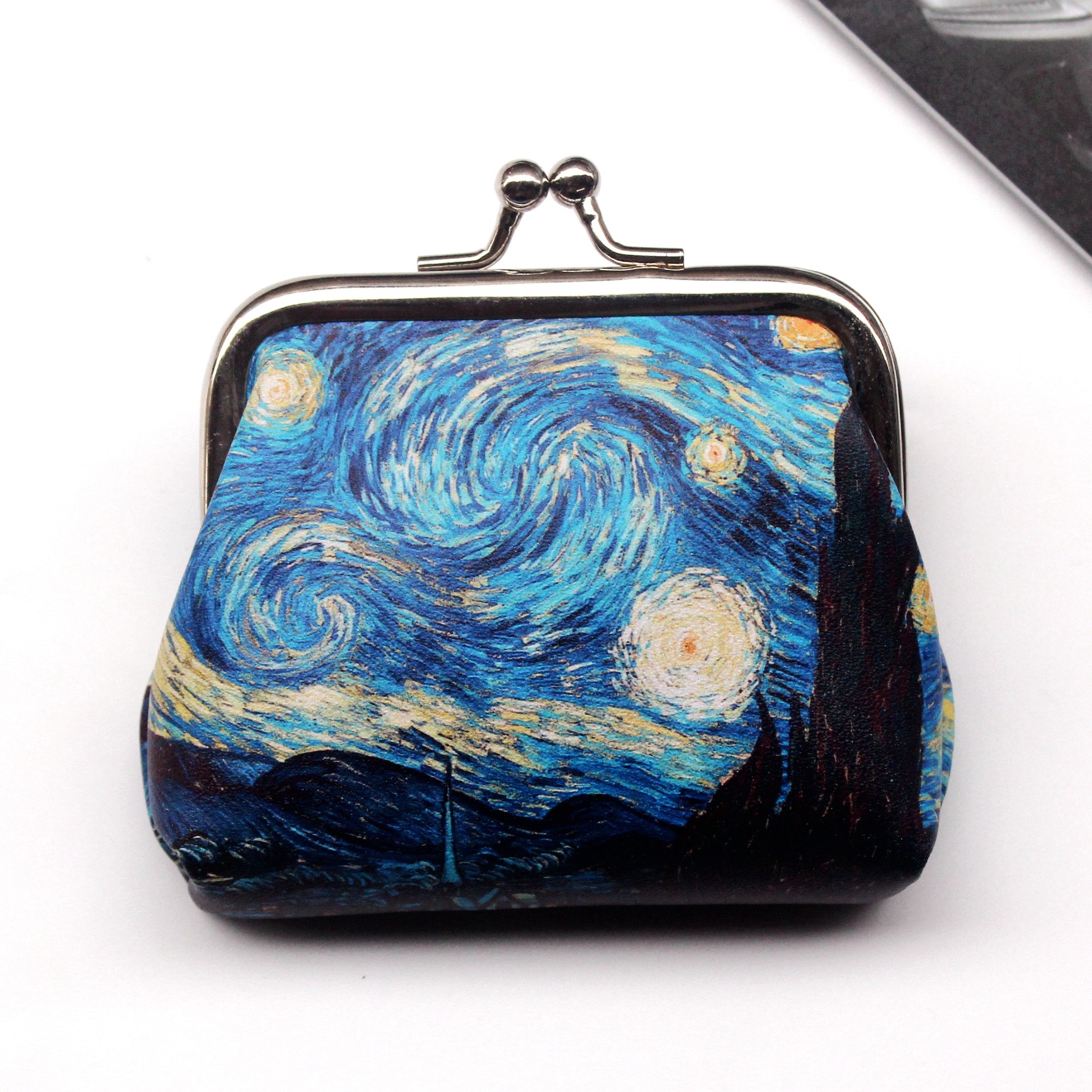 Vintage Creative Printing Women's Zero Wallet Student Buckle Coin Dumpling Small Wallet Wedding Candy Bag Gift