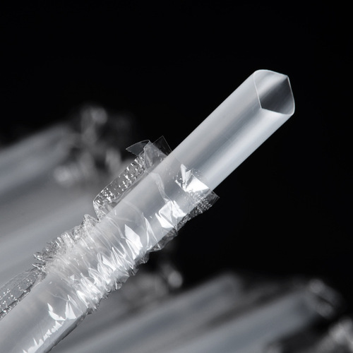 Pearl milk tea straws disposable transparent plastic thick straws individually packaged pla beverage black straws wholesale