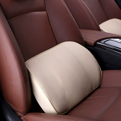 Headrest, Pillow Car Headrest Cushion Car - breathable-waist-beige