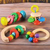 Wooden children's grabber, beanbag, set, musical instruments for new born, music crib toy, smart toy, early education, 0-1 years