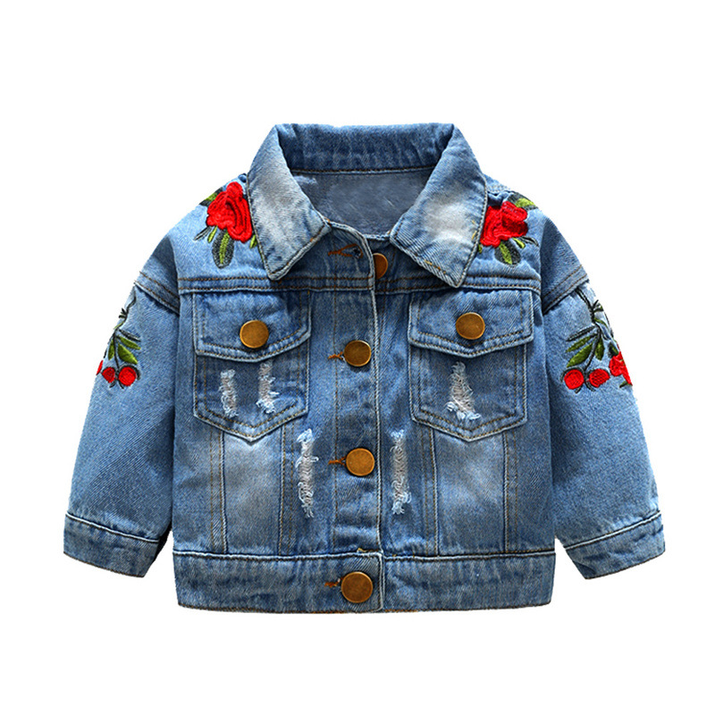 Chaqueta de mezclilla de otoño para niños de comercio exterior