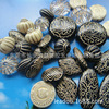 9*15mm olive -shaped hot golden tattoo beads olive pattern beaded gold pattern black rice beads olive rice pearl