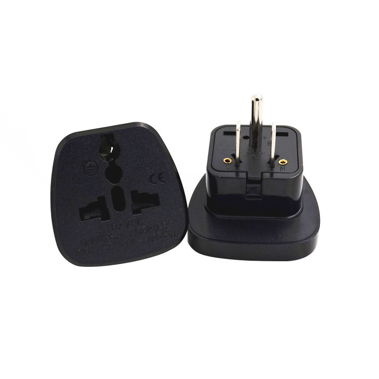 纯铜带儿童防护门美标美规一圆二扁转换插头菲律宾美国日本台湾