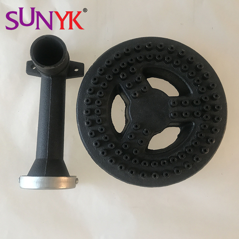 供应烤箱炉架铸铁架单头煮汤燃气灶圆形生铁炉架