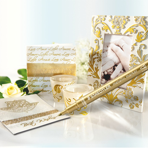 Wholesale German Staedtler greeting cards invitations metallic painting markers 8323 markers