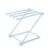 Folding the cloth rack blue