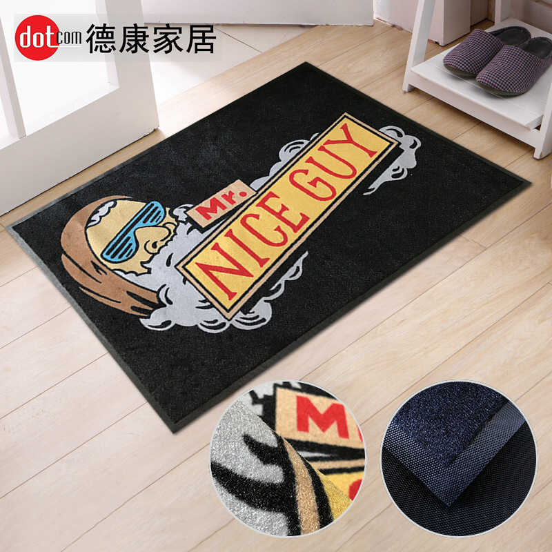 定制橡胶地垫 防滑吸水除尘门垫 酒店尼龙印花定做 地毯地垫