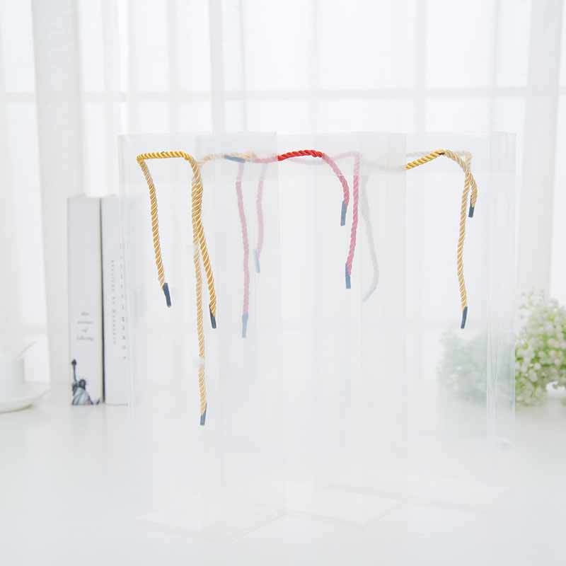 化妆品袋塑料袋 包装袋子双瓶装礼品袋红酒袋小礼品手提袋现货