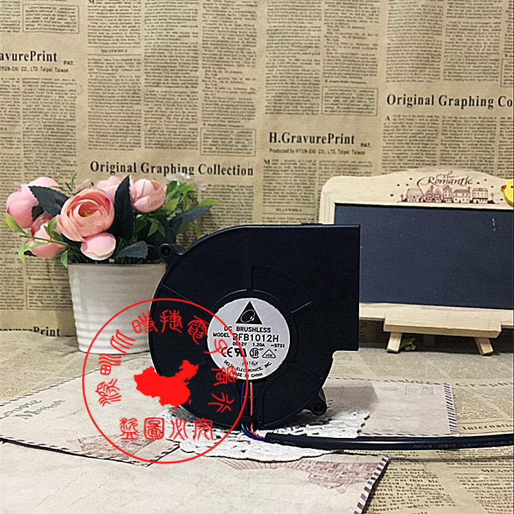 烧烤炉专用抽风风扇 离心 涡轮 鼓风机 BFB1012H 9733 12V 1.20A