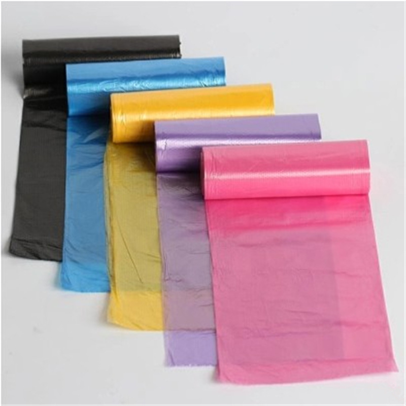 A household point-breaking thickened garbage bag disposable wholesale color kitchen bathroom black plastic bag 45*50