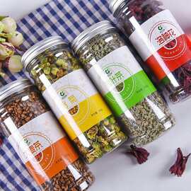 6*15pet透明密封罐塑料罐350ml铝盖花茶瓶子干果罐茶叶罐食品罐子