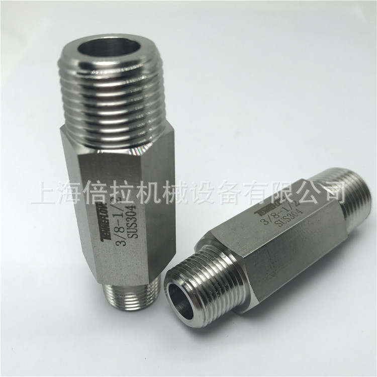 变径外丝接头4分转3分长70mm锻压接头TENHEFLOW异径双头外丝